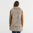 Blanche pelliccia gilet beige