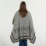 Twinset poncho logato grigio