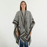 Twinset poncho logato grigio