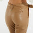 Twinset pantalone in nappa beige