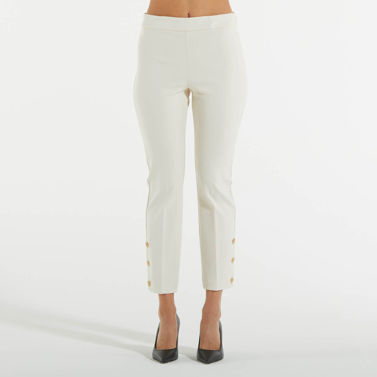 Twinset pantalone panna