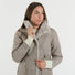 Blanche cappotto pelliccia grigio