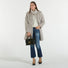 Blanche cappotto pelliccia grigio