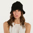 Twinset cappello bucket in maglia nero