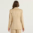 Twinset giacca monopetto in misto lino beige