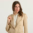 Twinset giacca monopetto in misto lino beige