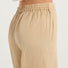 Twinset pantaloni a palazzo in misto lino beige