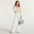 Twinset jeans a palazzo denim bianco