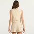 Twinset gilet in tessuto beige