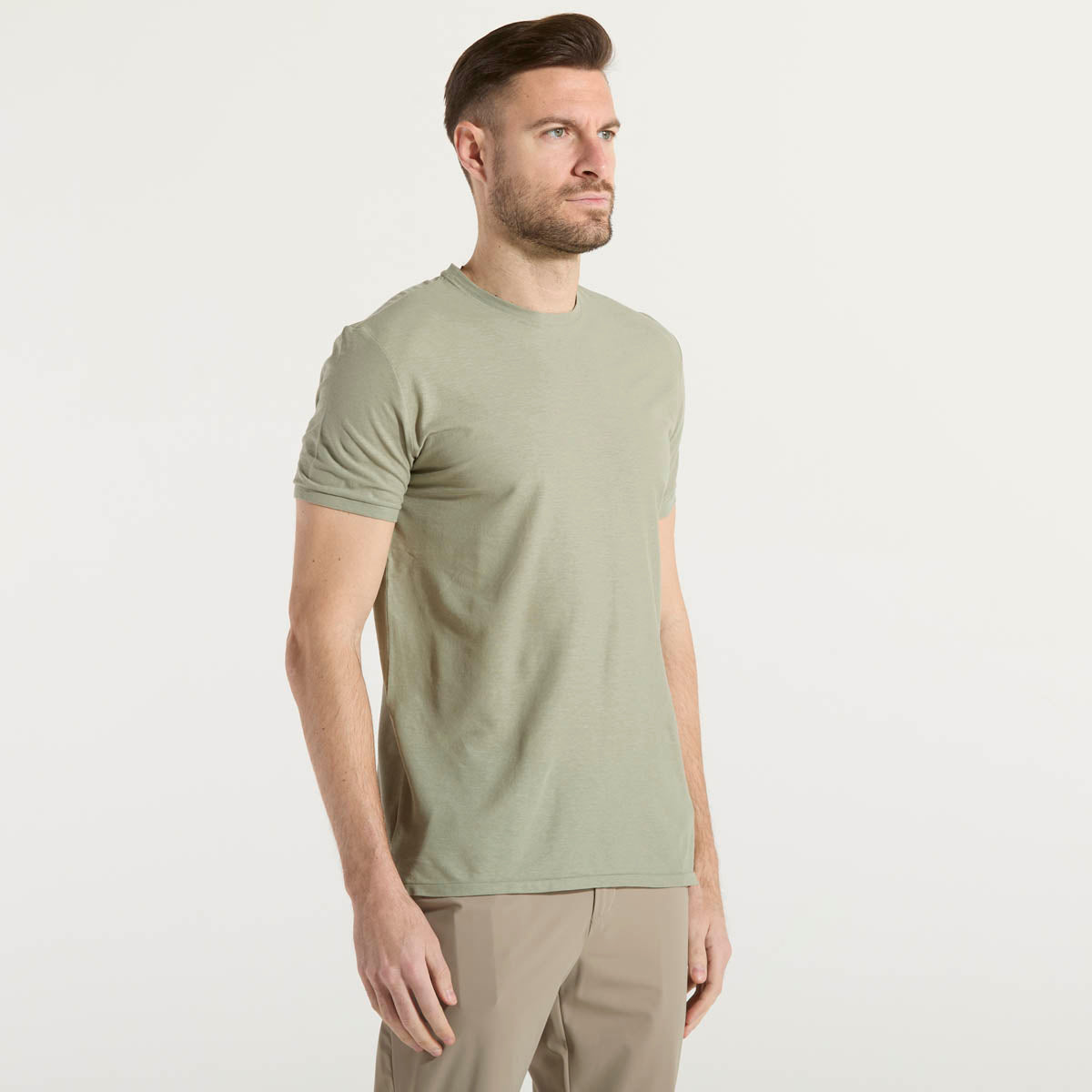 RRD t-shirt girocollo in tessuto tecnico verde