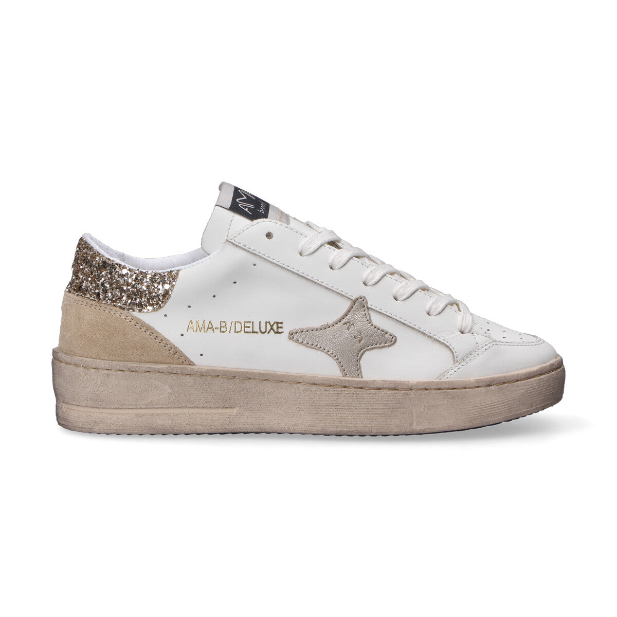 Ama sneaker Slam pelle glitter