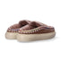 Mou ciabatta Eskimo Bold Clod suede strass marrone