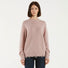 Cycle maglione in lana girocollo con rotture rosa