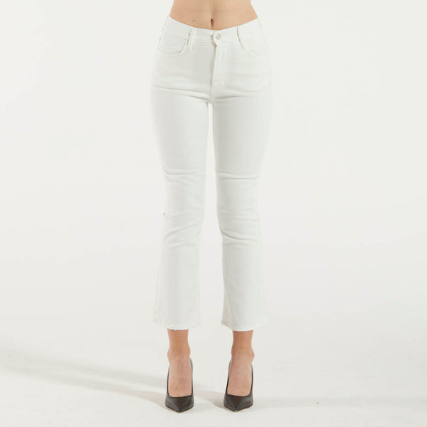 Cycle jeans kate crop bootcut bianco