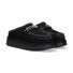 Mou ciabatta Bounce clog metal logo camoscio nero