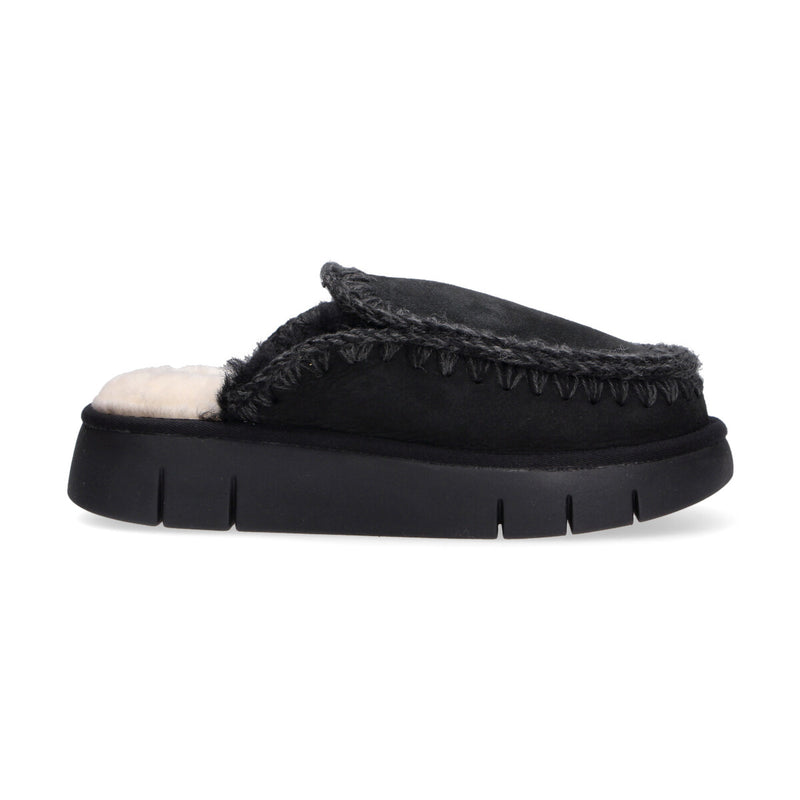 Mou ciabatta Bounce Clog camoscio nero