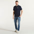 North Sails polo mezza manica in tessuto blu