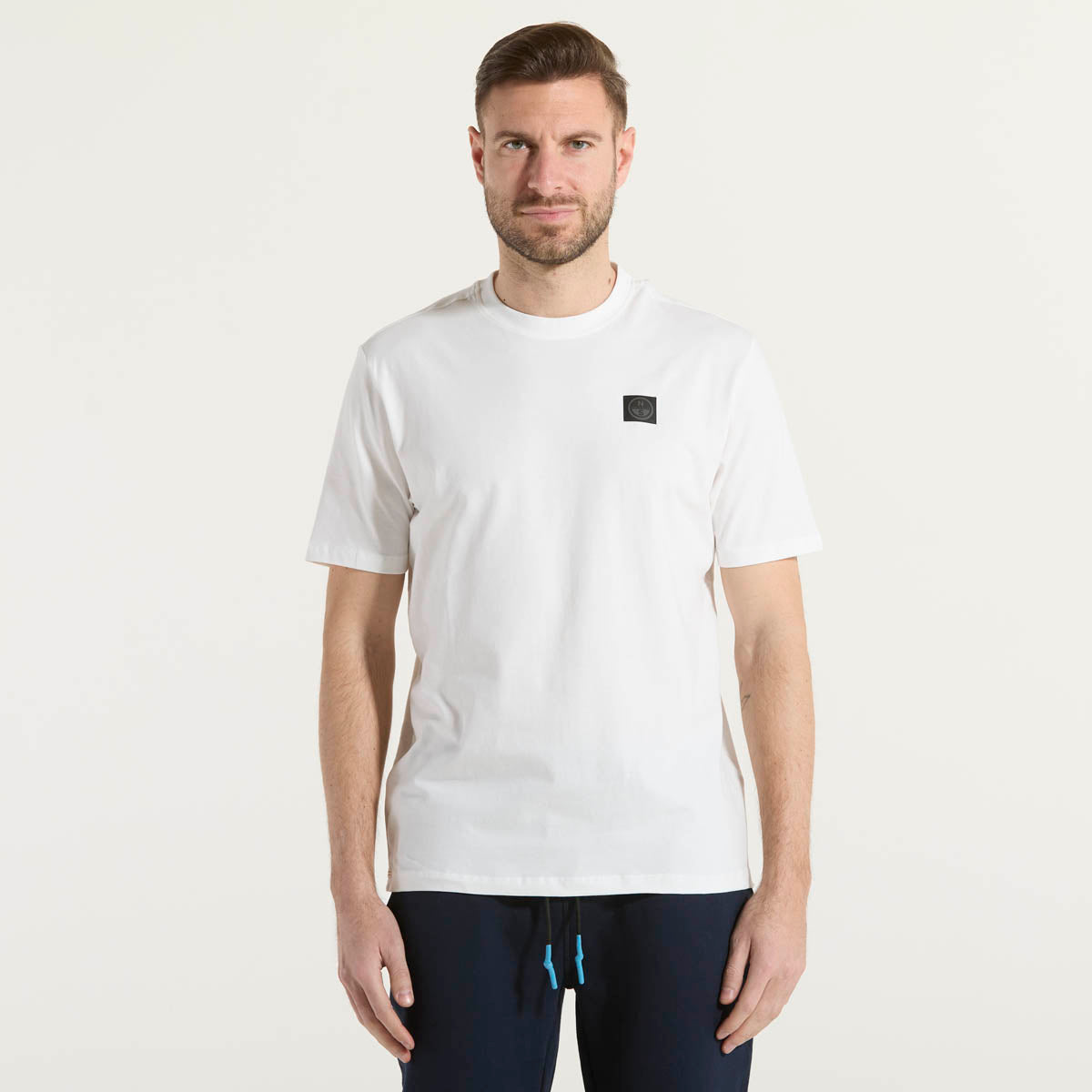 North Sails t-shirt mezza manica tessuto bianco