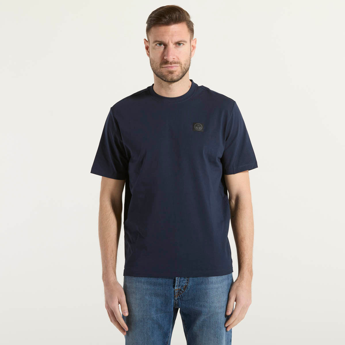 North Sails t-shirt mezza manica tessuto blu