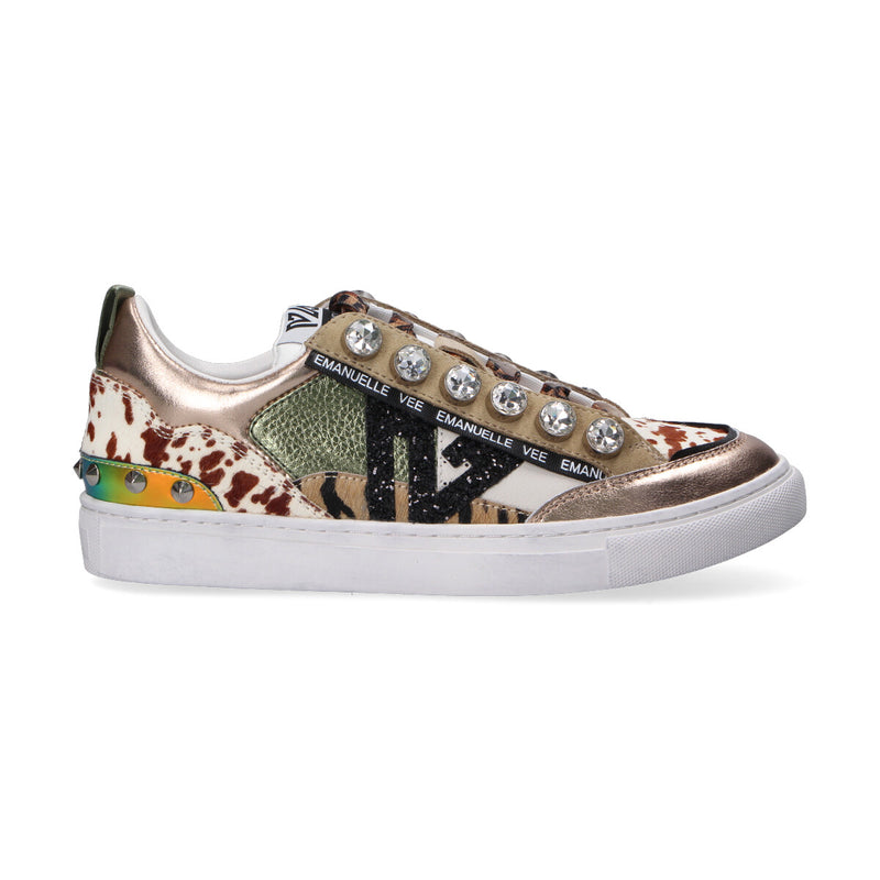 Emanuelle Vee sneaker in cavallino animalier