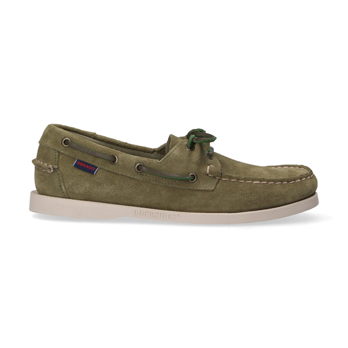 Sebago scarpa da barca Portland camoscio verde