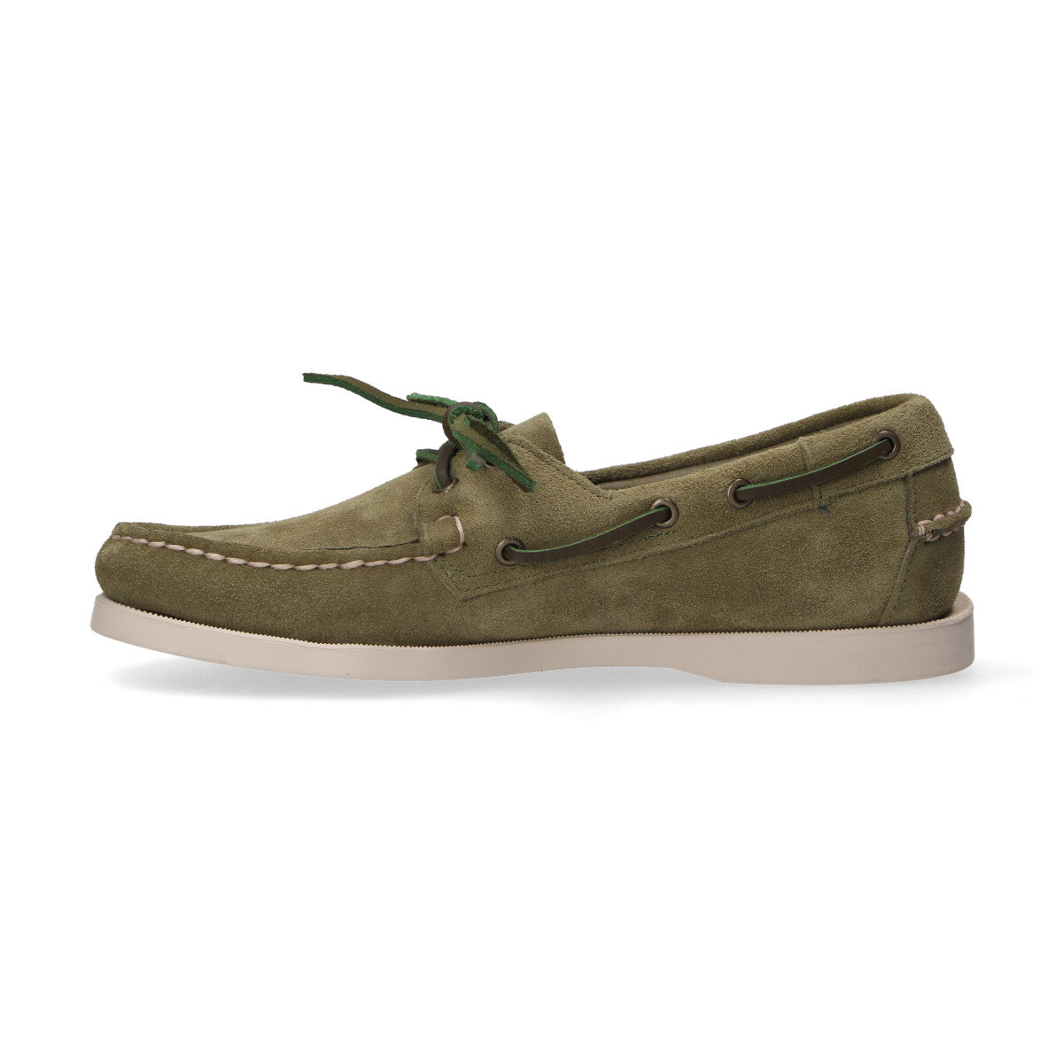 Sebago scarpa da barca Portland camoscio verde