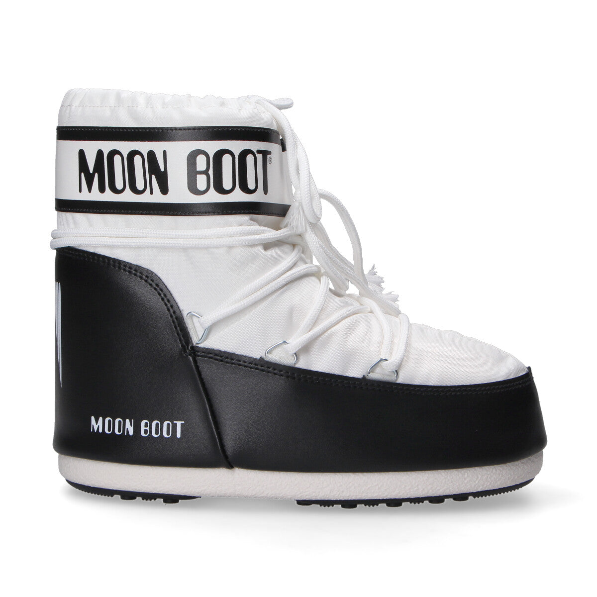 Moon Boot Icon Low bianco in nylon