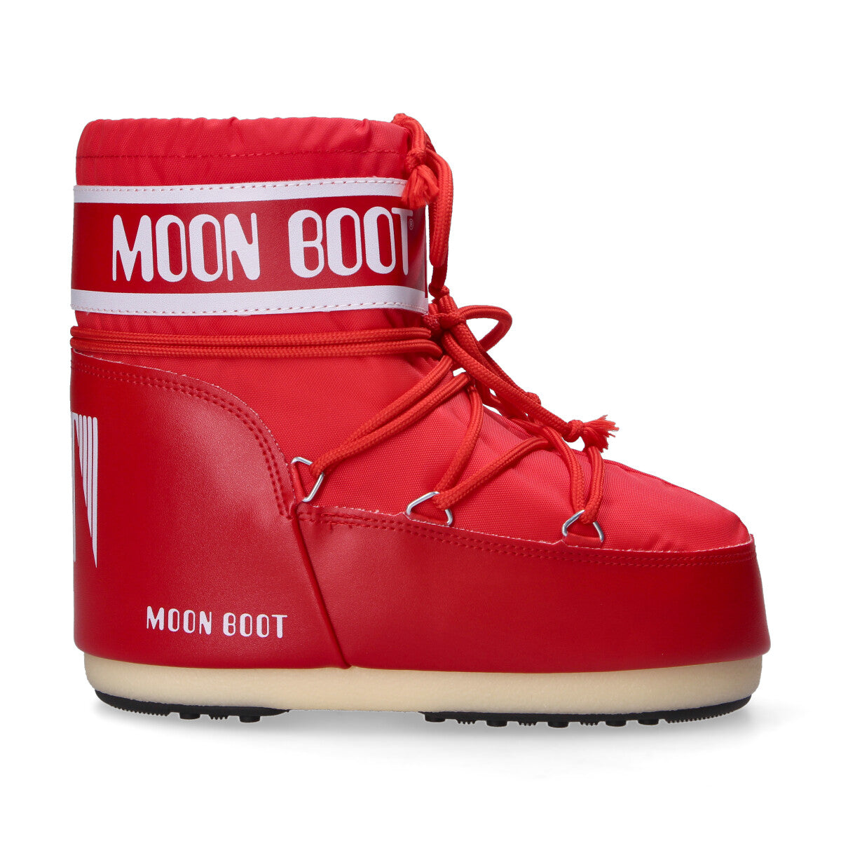 Moon Boot Icon Low rosso in nylon