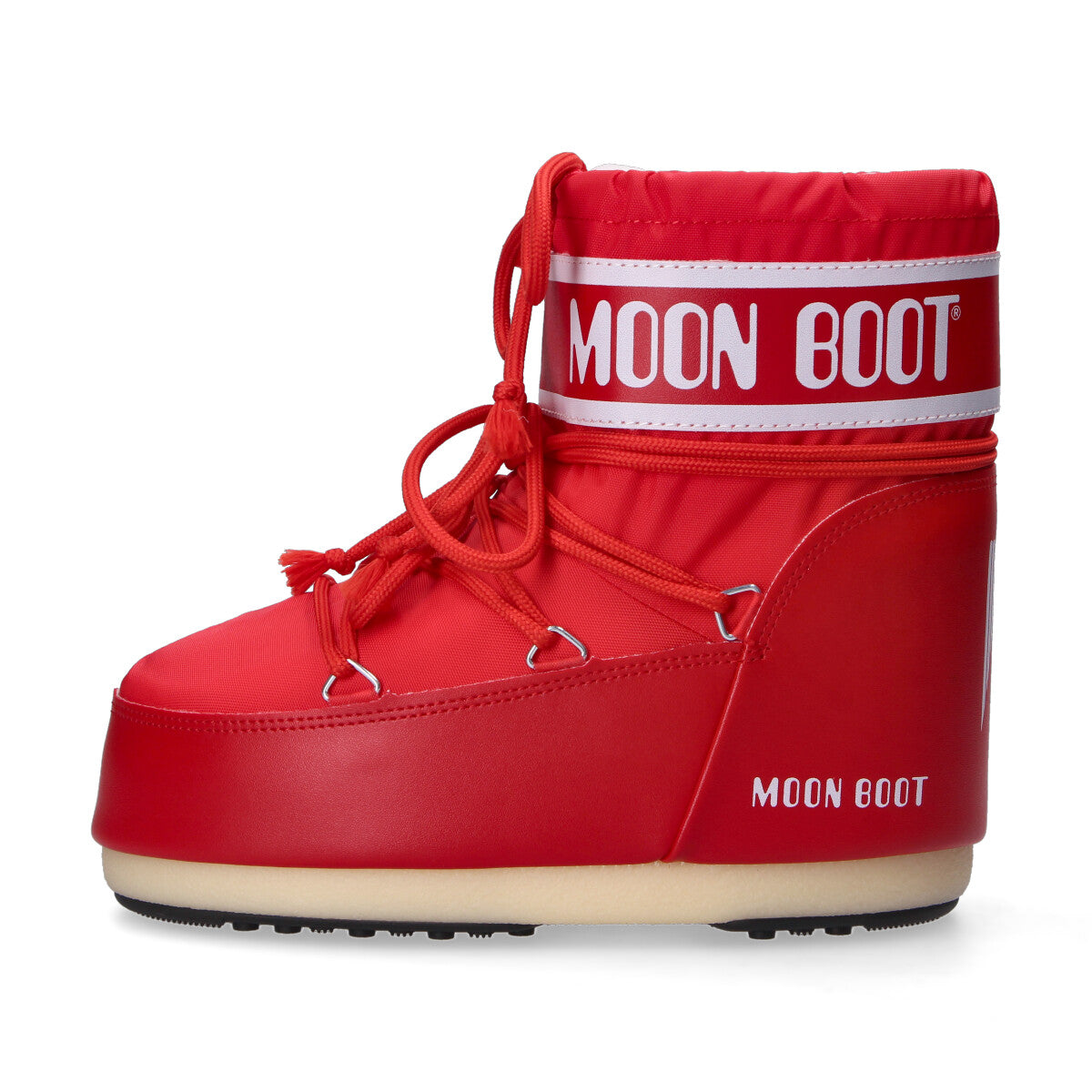 Moon Boot Icon Low rosso in nylon