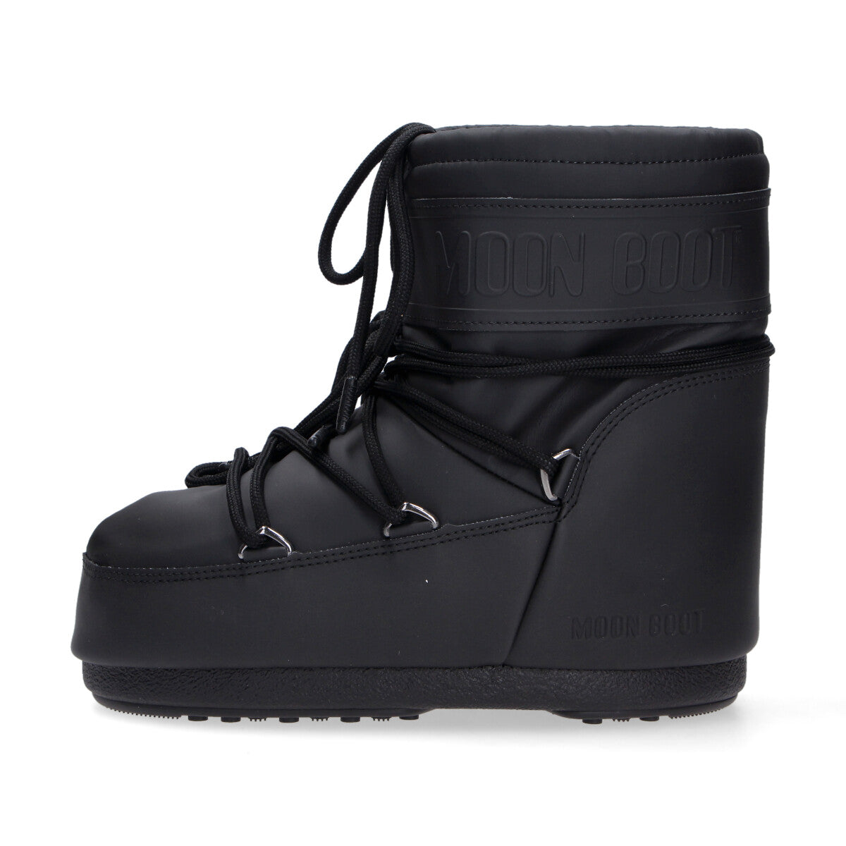 Moon Boot Icon Low nero in gomma