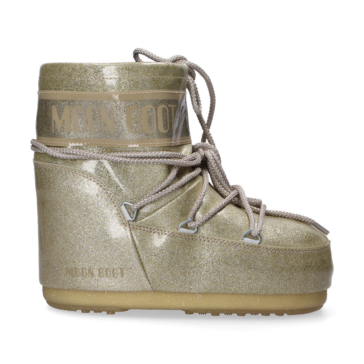 Moon Boot Icon Low glitter oro