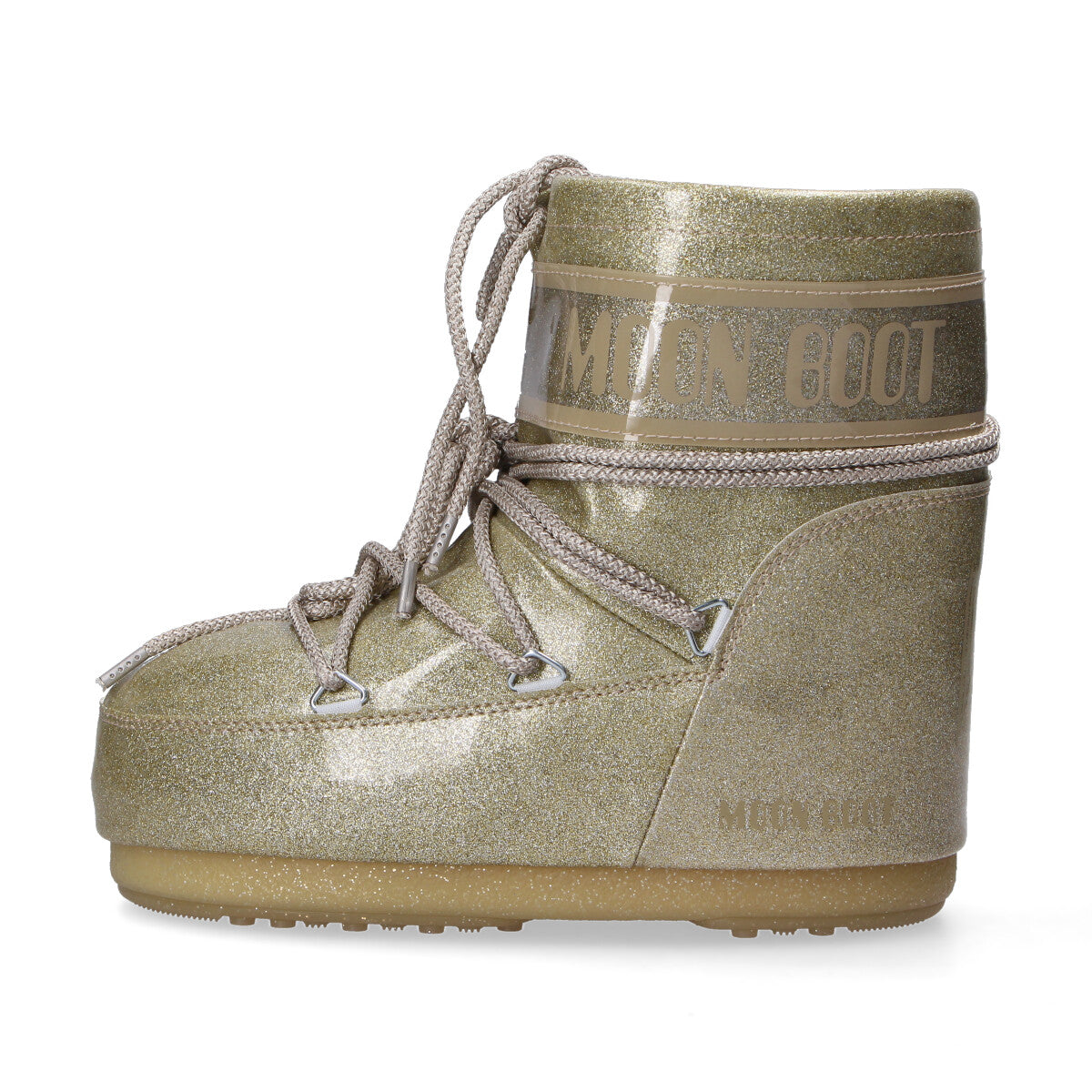 Moon Boot Icon Low glitter oro