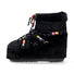 Moon Boot Icon Low Faux Fur Beads nero