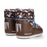 Moon Boot Icon Low marrone con stampa optical