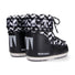 Moon Boot Icon Low nero con stampa optical