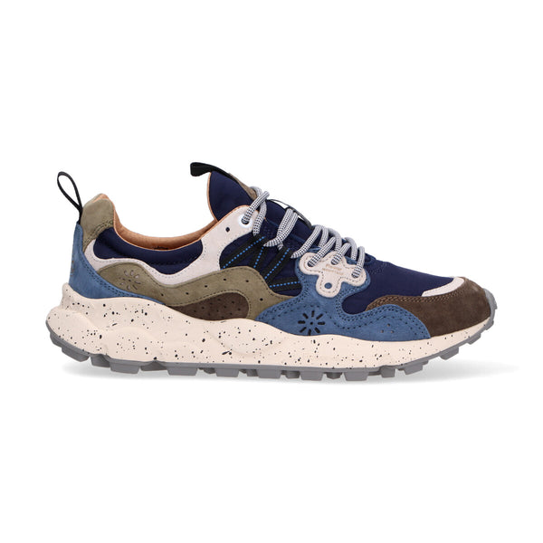 Flower mountain sneaker yamano 3 suede blu bianco