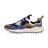 Flower mountain sneaker yamano 3 suede blu bianco