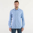 Xacus active shirt pied de poule azzurra