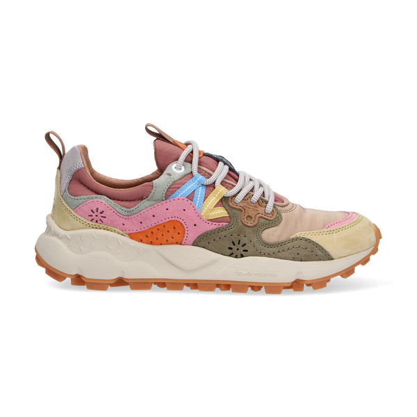 Flower mountain sneaker yamano 3 suede multicolor