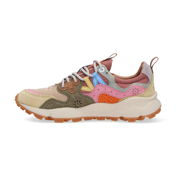 Flower mountain sneaker yamano 3 suede multicolor