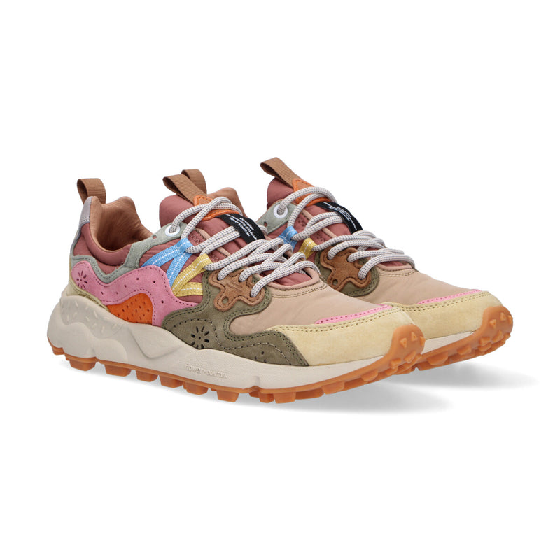 Flower mountain sneaker yamano 3 suede multicolor