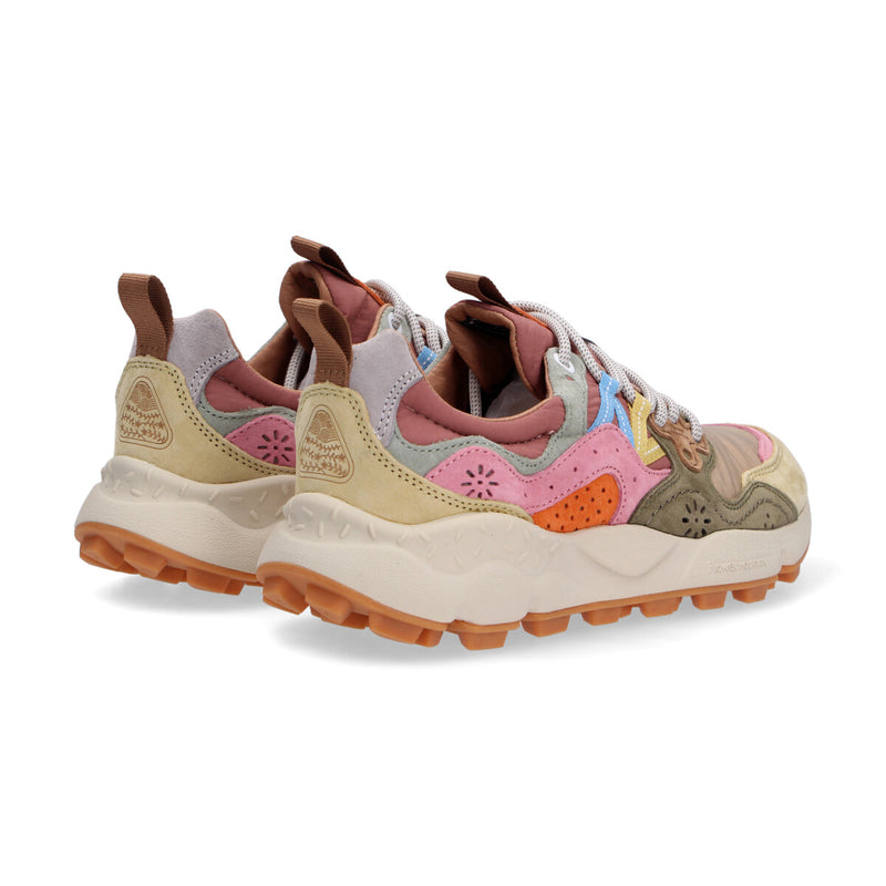 Flower mountain sneaker yamano 3 suede multicolor