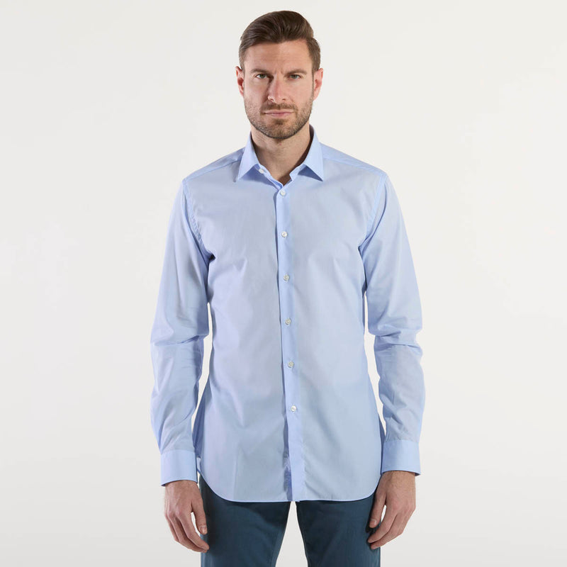 Xacus travel shirt in tessuto azzurra