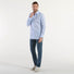 Xacus travel shirt in tessuto azzurra