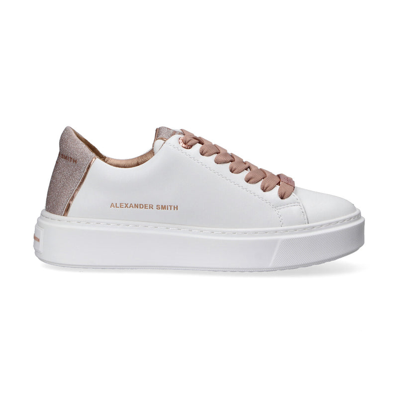 Alexander Smith sneaker London bianca rosa