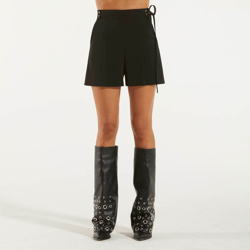 Patrizia Pepe shorts nero con cintura