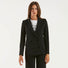 Patrizia Pepe blazer nero doppiopetto in crepe