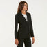 Patrizia Pepe blazer nero doppiopetto in crepe