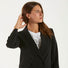 Patrizia Pepe blazer nero doppiopetto in crepe