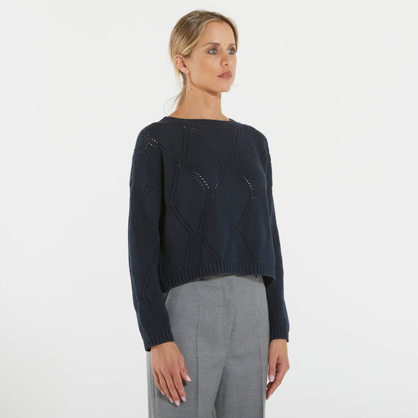 Max Mara maglia blu oversize